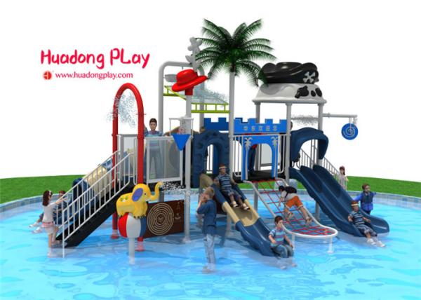 Adventurous Water Park Playground Equipment , Attractive Water Park Slide 820