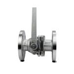 Flange Connection JIS 2PC Stainless Steel Ball Valve Operated by Manual Driving