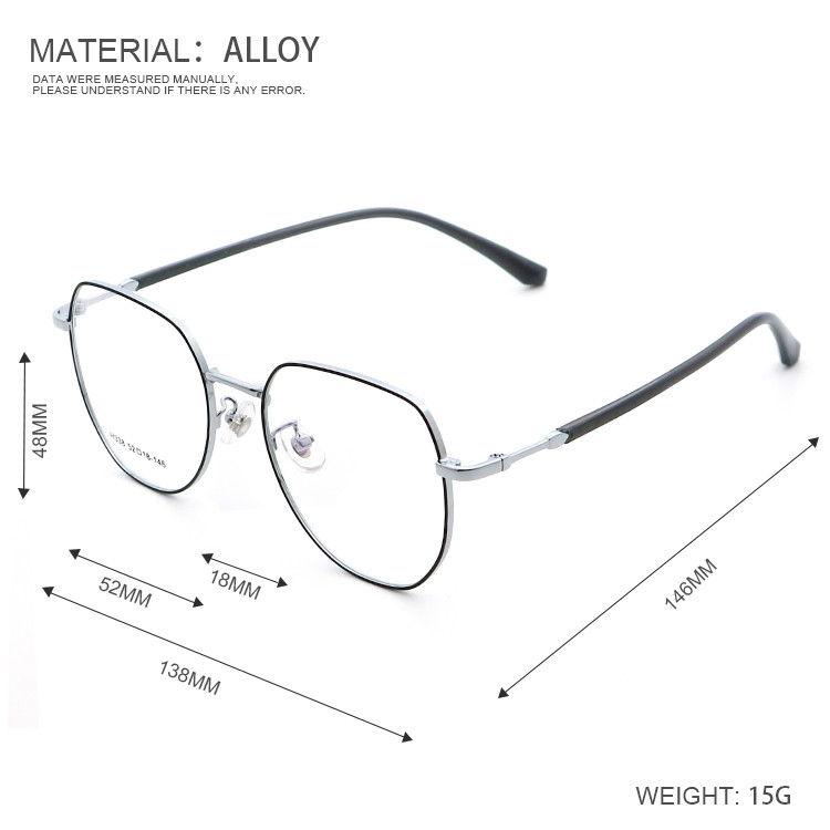Classic Retro Colorful Full Frame Metal Glasses Acetate Optical