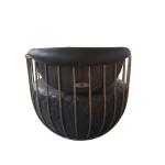 Distressed Vintage Caged Aviator Leather Chair Office Bar