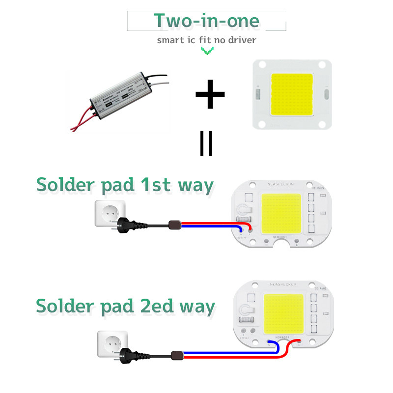 Customized Brightness Chip LED COB Module Driverless Lamp Beads For Foold Light