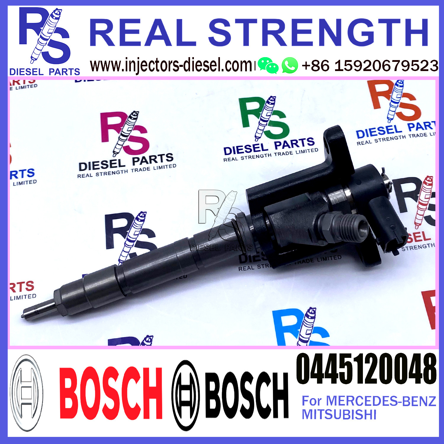 Common Rail Fuel Injector ME226718 ME222914 0445120048 0445120047 For Mitsubishi 4M50