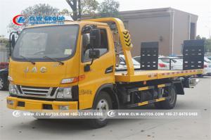 Quality JAC 4X2 Flatbed Tow Truck With Q235A Carbon Steel Body wholesale