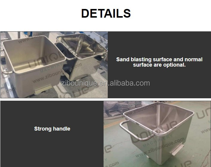 Meat Trolley for Transport of Chicken Beef Fish in Processing Plants 200L SUS304