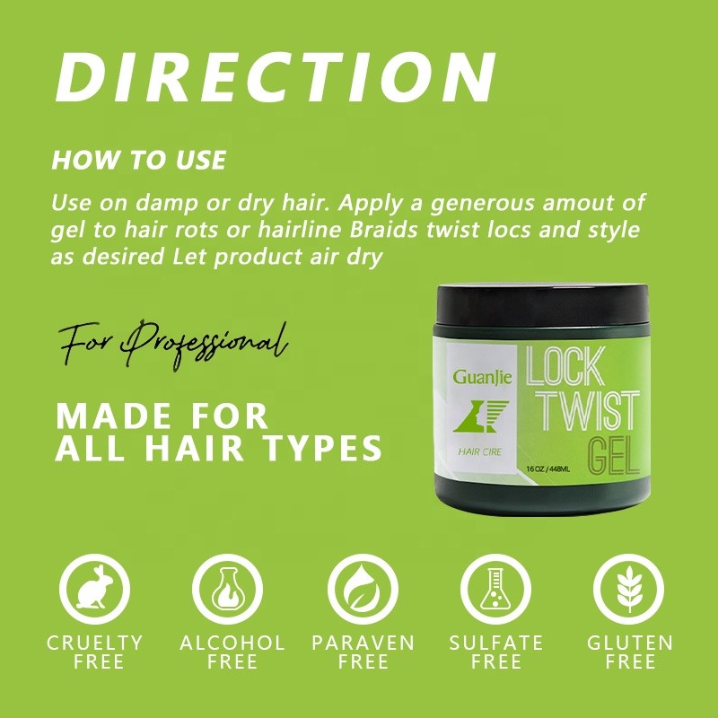 Hair Wholesale Products Edge Control Hold Loc Gel Private Label Custom Glossy Shine Wax For Women Curly Hair Neat Braid Gel