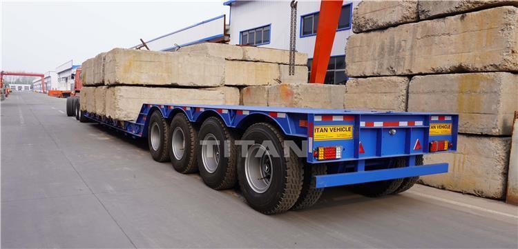 Hydraulic Multi Axle 150T RGN Mining Lowboy Trailer with Dolly