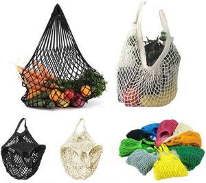 Quality SEDEX 4P Mesh Shopping Tote , ISO9001 Pantone Reusable Cotton Mesh Bags wholesale