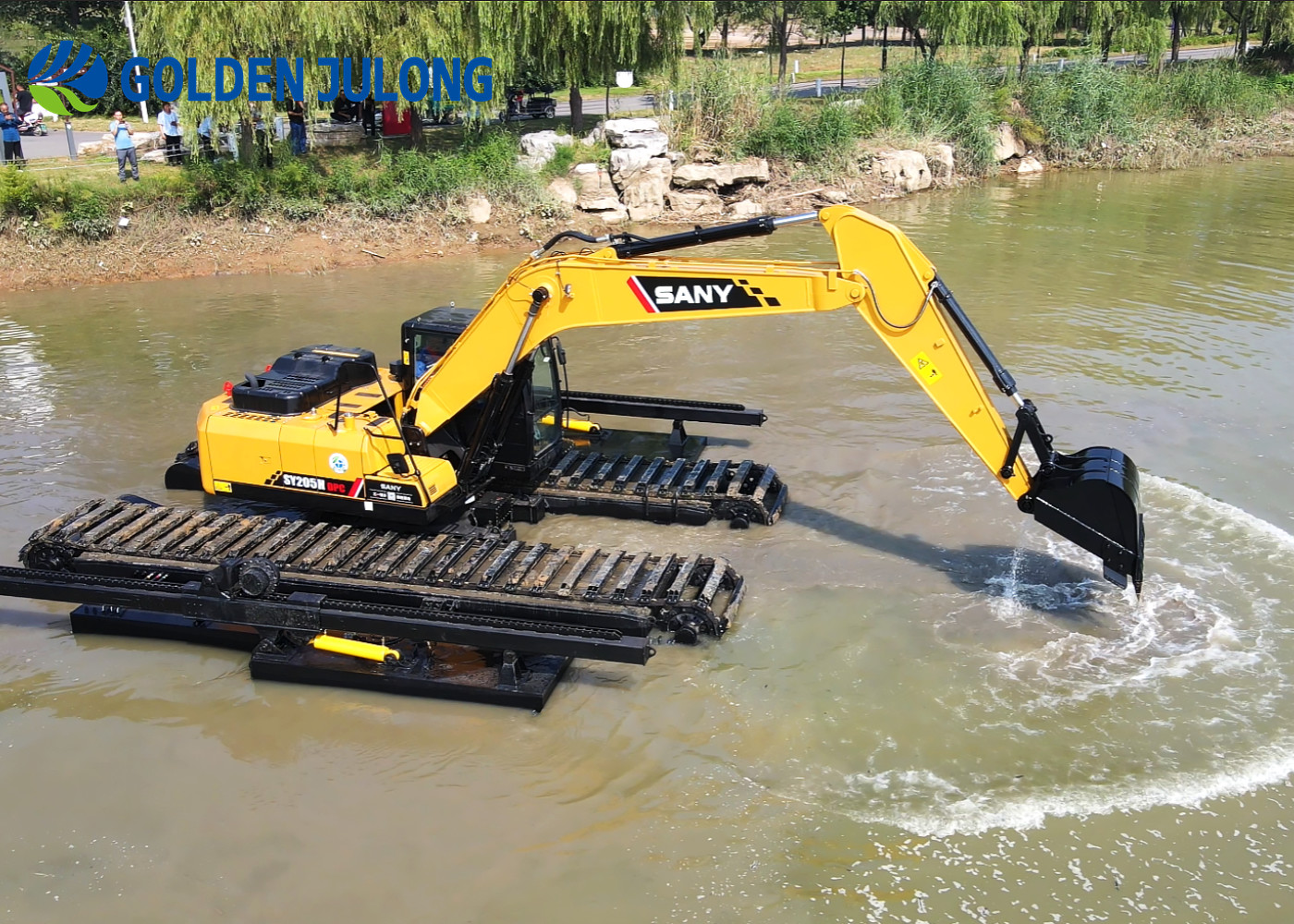 JULONG Customized Amphibious Excavator with Reliable Brands