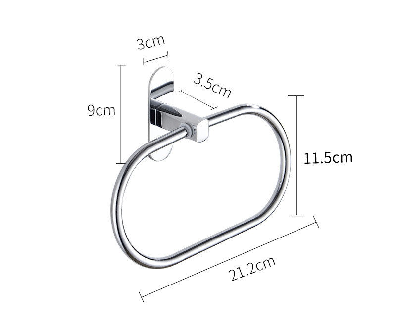 Bathroom Ring Wall-Mounted towel Ring Bathroom Hardware Set
