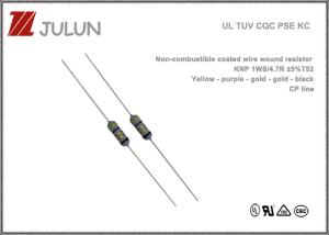 China Non Combustible Coated Wire Wound Resistor 125V 250V For Power Supply on sale