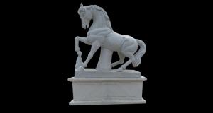 Quality Life size outdoor garden marble horse statue,stone horse sculptures for park wholesale