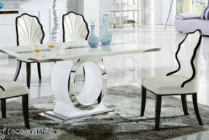Quality luxury modern rectangle marble dining room table furniture wholesale