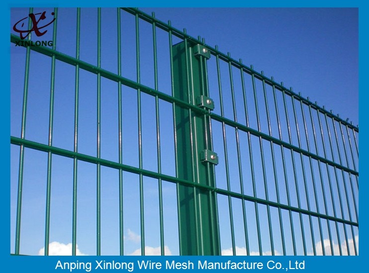 Durable Hot Dipped Coated Double Wire Fence for High Security Place