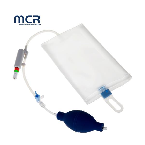 Medical IV Pressure Infusion Bag Thick PU Structure For Effective Fluid