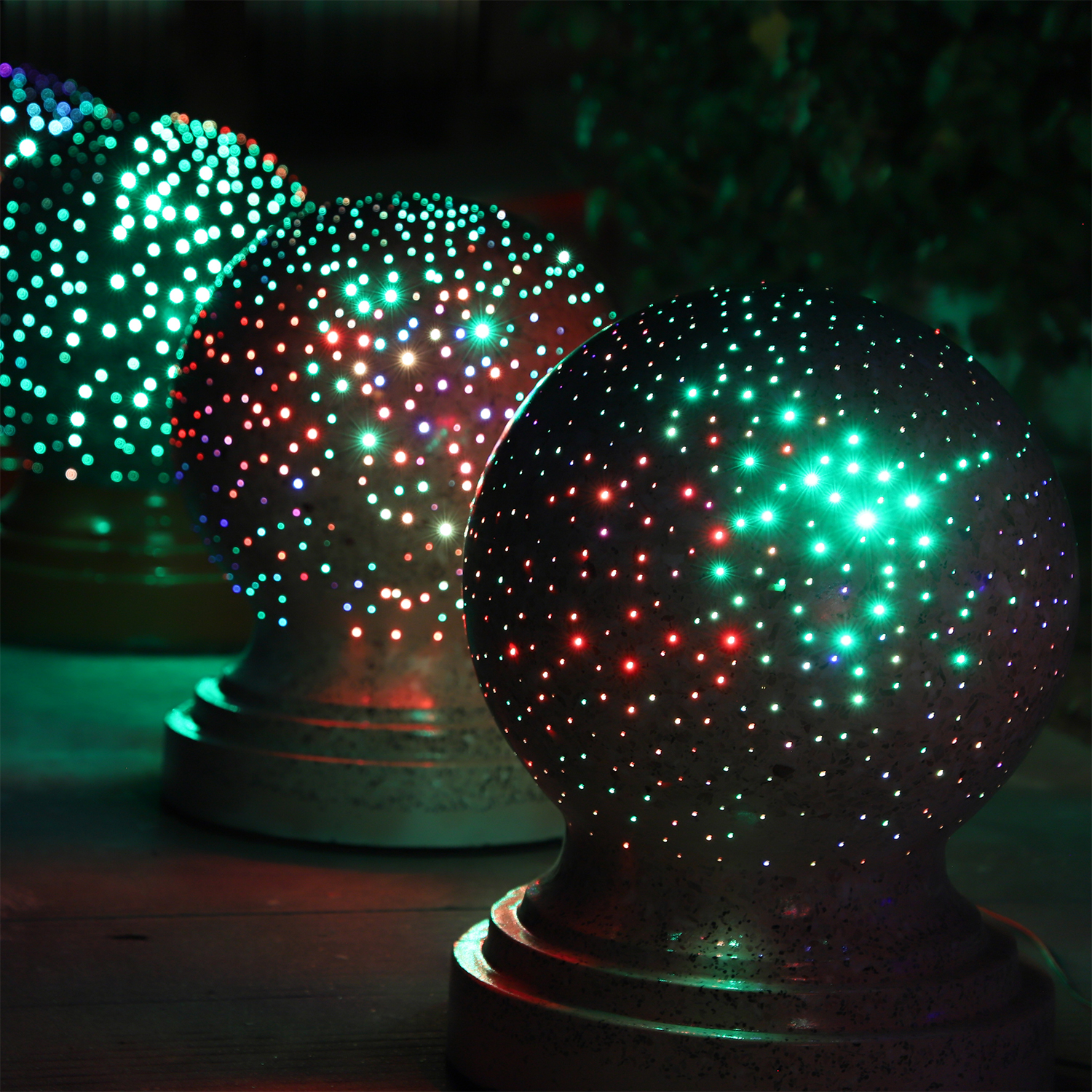 Luminous Stone Bollards Ball Car Parking Lot Road Blocking Special Shaped Ornam