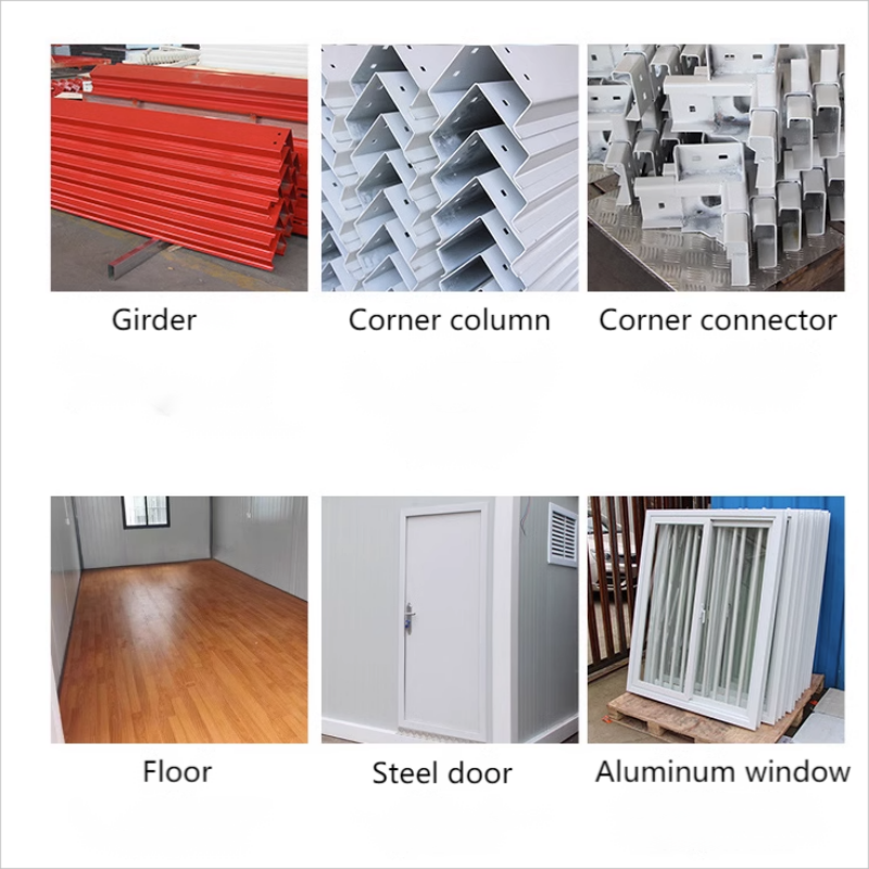 Steel Structure 20ft Custom Size Mobile Cabins Flat Pack Container Modular House Shop