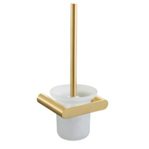Quality SS304 Gold Toilet Brush Holders Feature Hotel Bathroom Proudcts wholesale