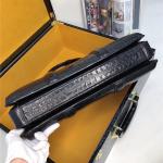 Authentic Crocodile Belly Skin Businessmen Large Laptop Briefcase Genuine Exotic