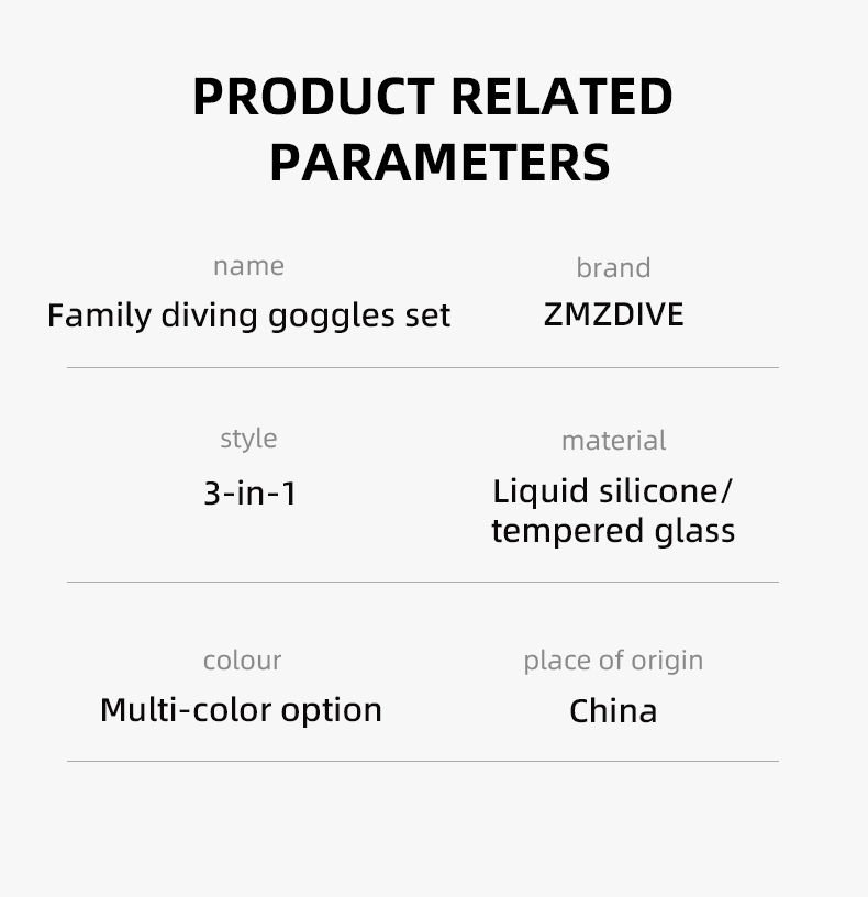 Integrated Forming Scuba Anti Fog Swimming Glasses Snorkel Mask Set for Diving Lovers Snorkel Mask Set