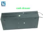 Black Mini RoHS 6V 12V POS Cash Drawer Flip Top Metal Cash Box