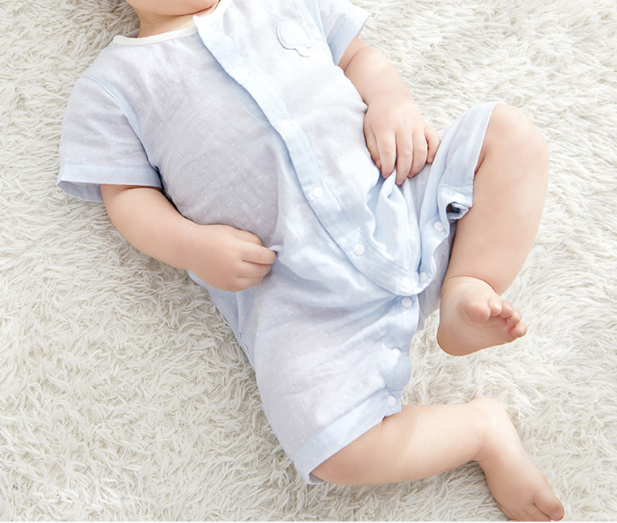 Single Layer Gauze Fabric 40S Nursery Baby Fabric 120X120 Tela Skin Friendly
