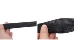 Flexible Flame Resistant Black Color Electrical Braided Sleeving For Cable