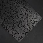 Black Xiling Crack PVC Wrapping Paper Adds Luxury In Packaging