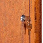 Weathering Steel Corten Steel Metal Parcel Drop Box Vertical Decorative