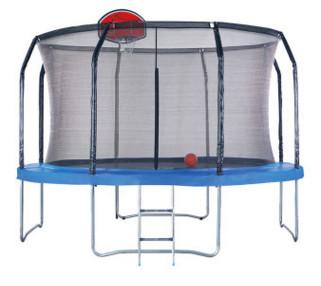 China Manufacture Mini Cartoon Foldaway Round Trampoline with Handle Children