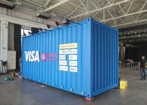 Quality Toughened Glass Prefabricated 20gp Shipping Container Exhibition wholesale
