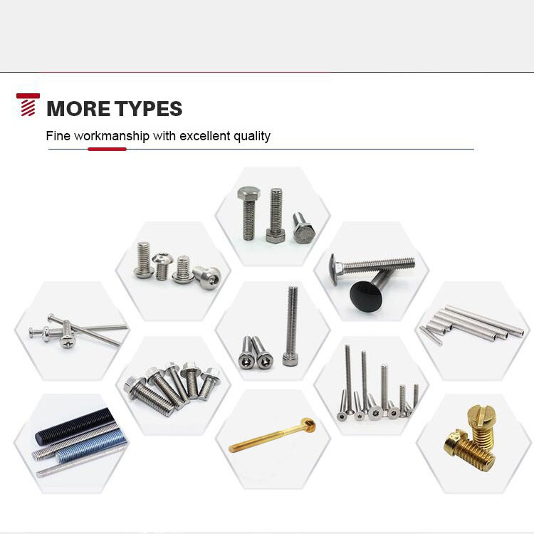 Customizable Size M8 Pan Head Stainless Steel Machine Screw 100mm Elongated