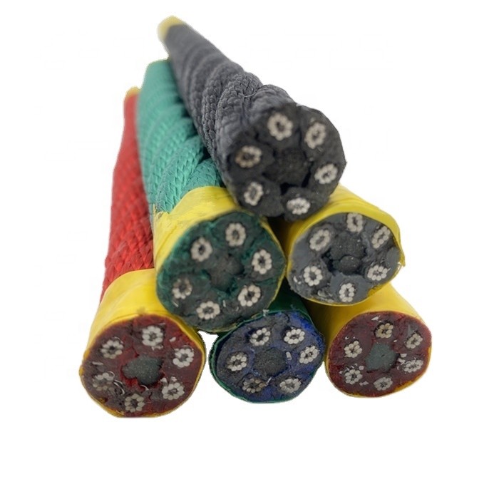 6 Strands 16mm Climbing Playground Combination Rope Anti Mildew For Swing Sets