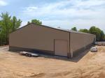 Rockwool Insulation Metal Warehouse Building Steel Structure With Round Bar