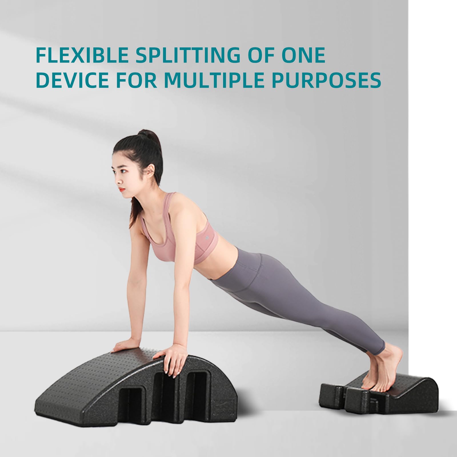 Black Spine Rehabilitation Device Pilates Corrector Step Core Strengthening Stretching
