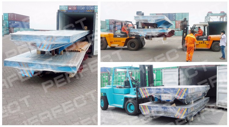 boiler factory sliding wire power large load electric rail transfer vehicle