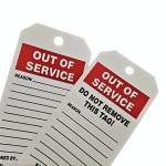Plastic Tag Vinyl Rectangle Waterproof Durable Indoor Outdoor Safety Tag