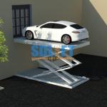 3T 5.6M Hydraulic Scissor Car Lift For Home Garage Portable / Heavy Duty Scissor