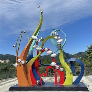 Quality Polished Large Outdoor Fish Sculpture Garden Stainless Steel Animal Sculpture wholesale