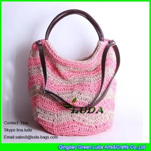 Quality LUDA cheap shopping bags for sale paper straw beach shoulder bags wholesale