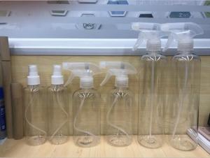 Quality Continuous Fine Mist Cosmetic 400ML Clear Plastic Spray Bottles wholesale