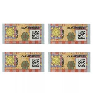 Quality Adhesive Custom Printing Sticker Mozambique Tobacco Tax Stamp Duty wholesale