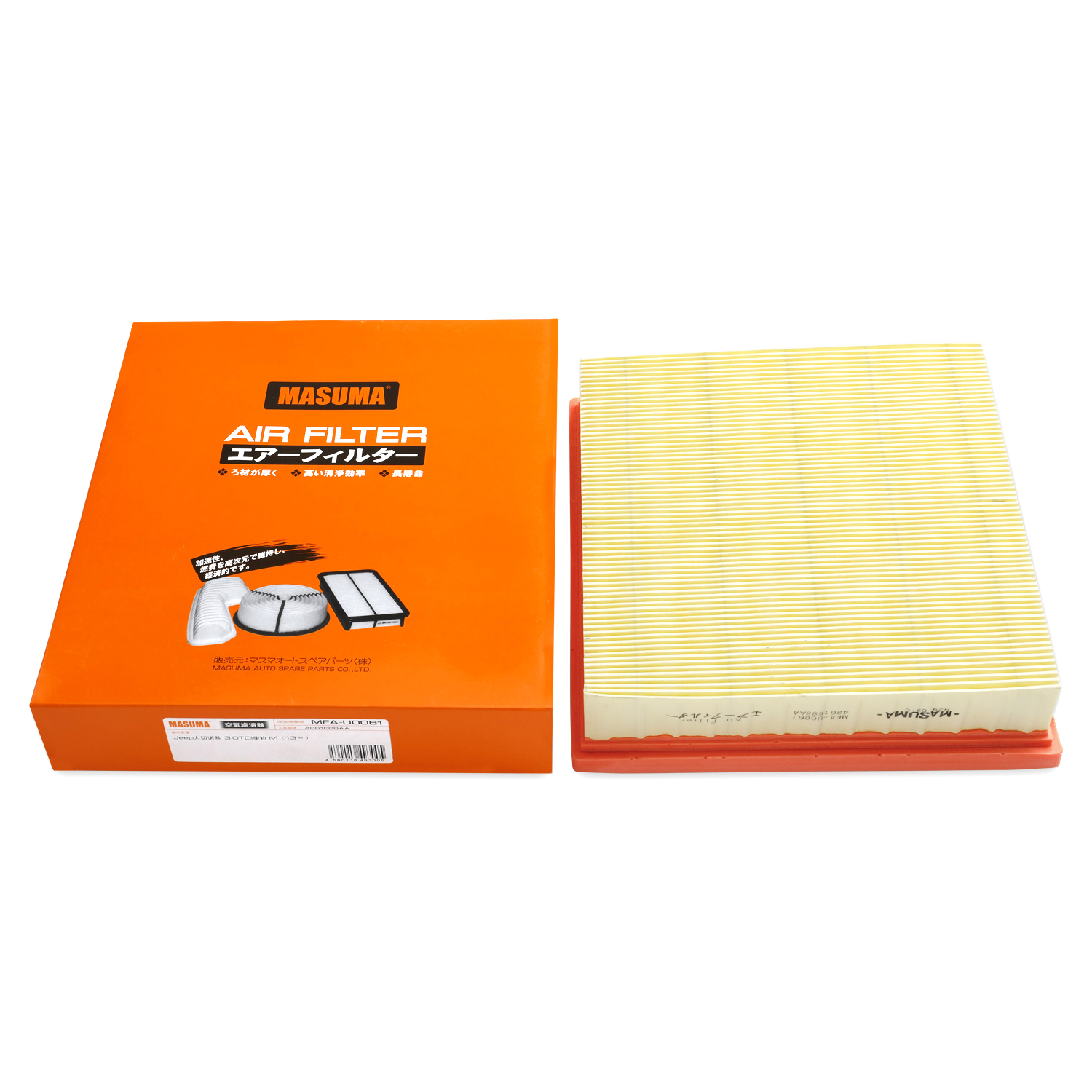 JEEP Car Fitment MFA-U0061 MASUMA Auto Universal Air Filter 4861688AA 4560116493005 For TOYOTA