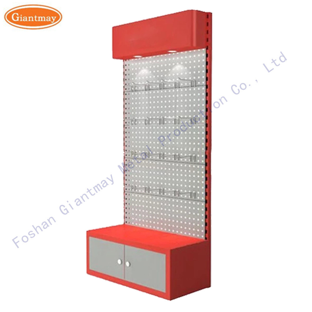 Hardware Products Display Rack Shelf with Hooks Exhibition Stand