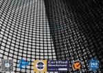 PTFE Coated Fiberglass Mesh Fabric 4X4MM 580GSM Black Conveyor Belt Roll