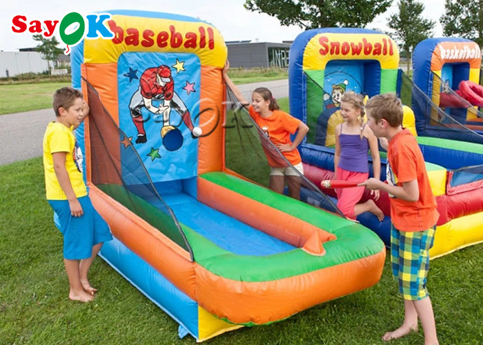 Inflatable Ball Game Children Playground Baseball Batting Cage Inflatable Sports Games