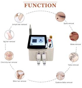 Quality Nd Yag Diode Laser Painless Hair Removal Machine 1064nm 532nm 1320nm 808nm wholesale