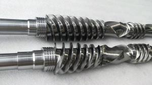 Quality Heteromorphism Rubber Extruder Machine Parts , Twin Screw Elements Polishing wholesale