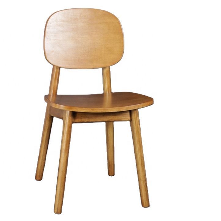 Folded Solid Wood Dining Chair for Hotel Restaurant Morden and Sophisticatedly