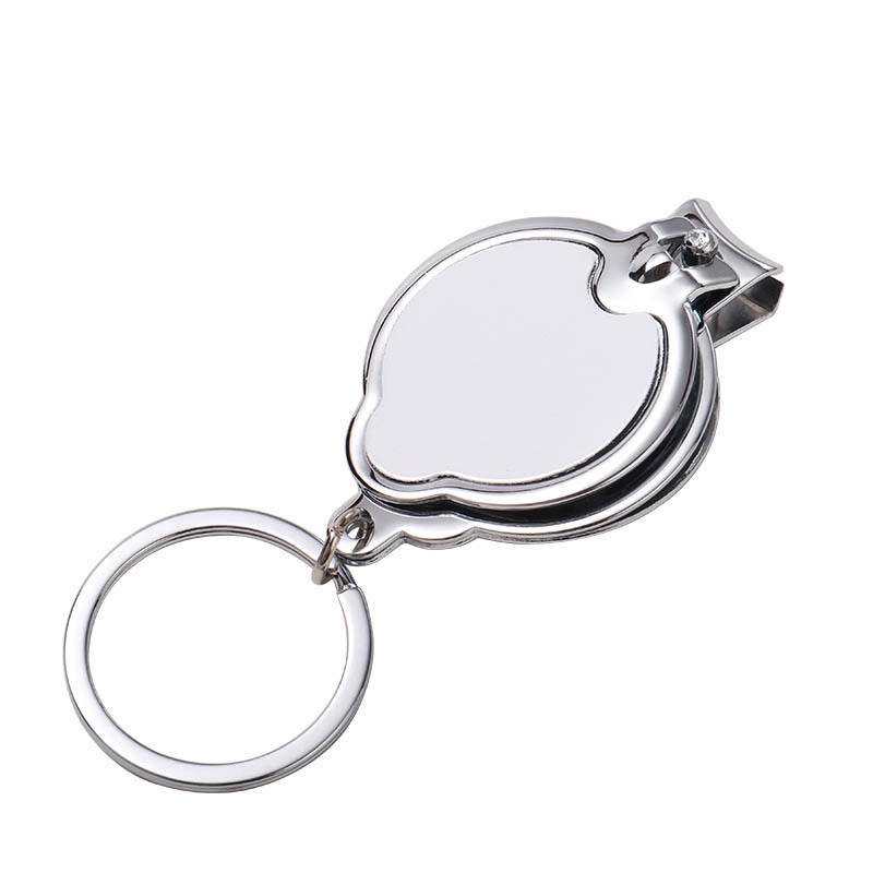 Sublimation Blanks Sublimation Nail Clipper Keychain DIY Stainless Steel Nail Scissors