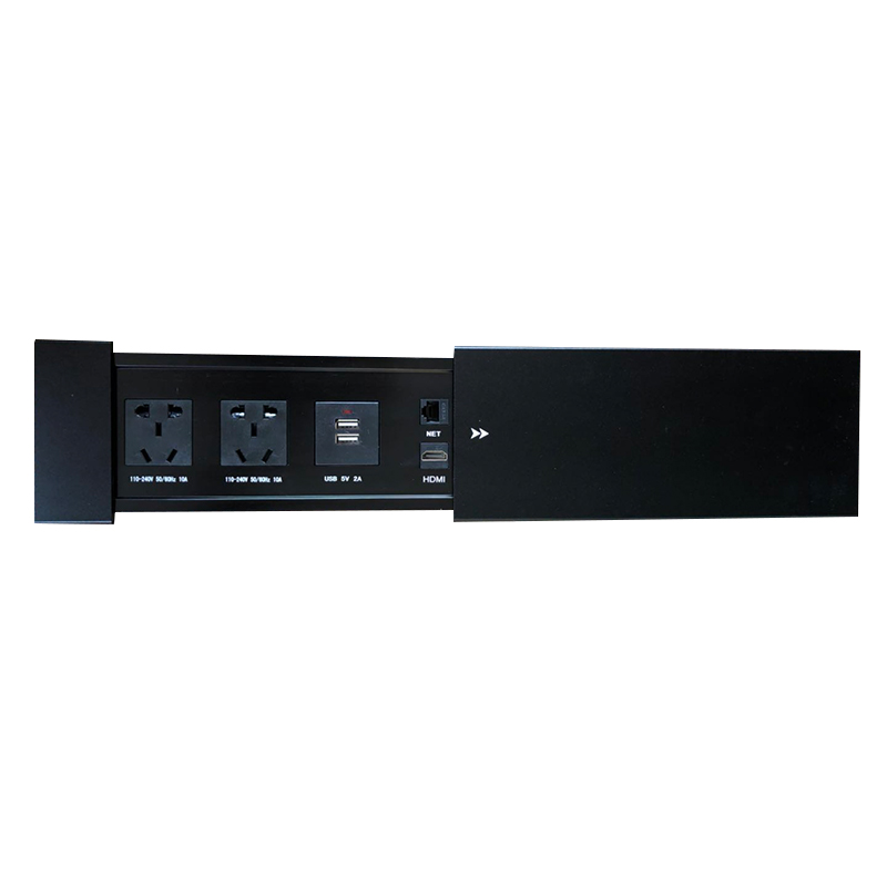 Customized Sliding Electrical Outlets Plug Sockets 16A Desk Mounted
